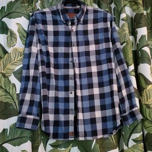 Mens Blue/Navy Flannel